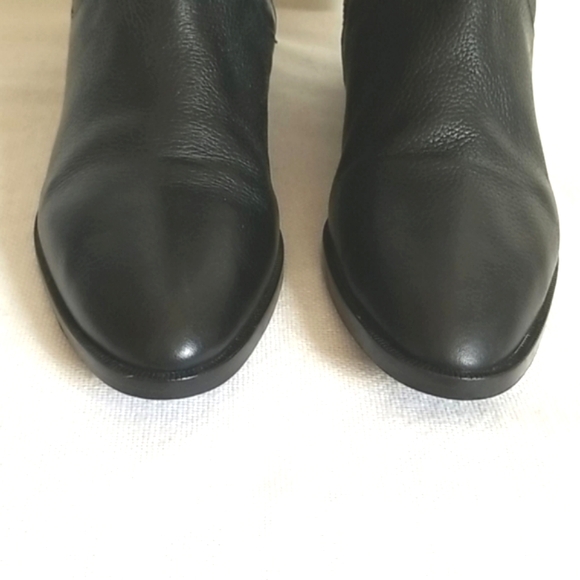 Michael Kors Black Leather Knee High Riding Boots - Picture 4 of 13